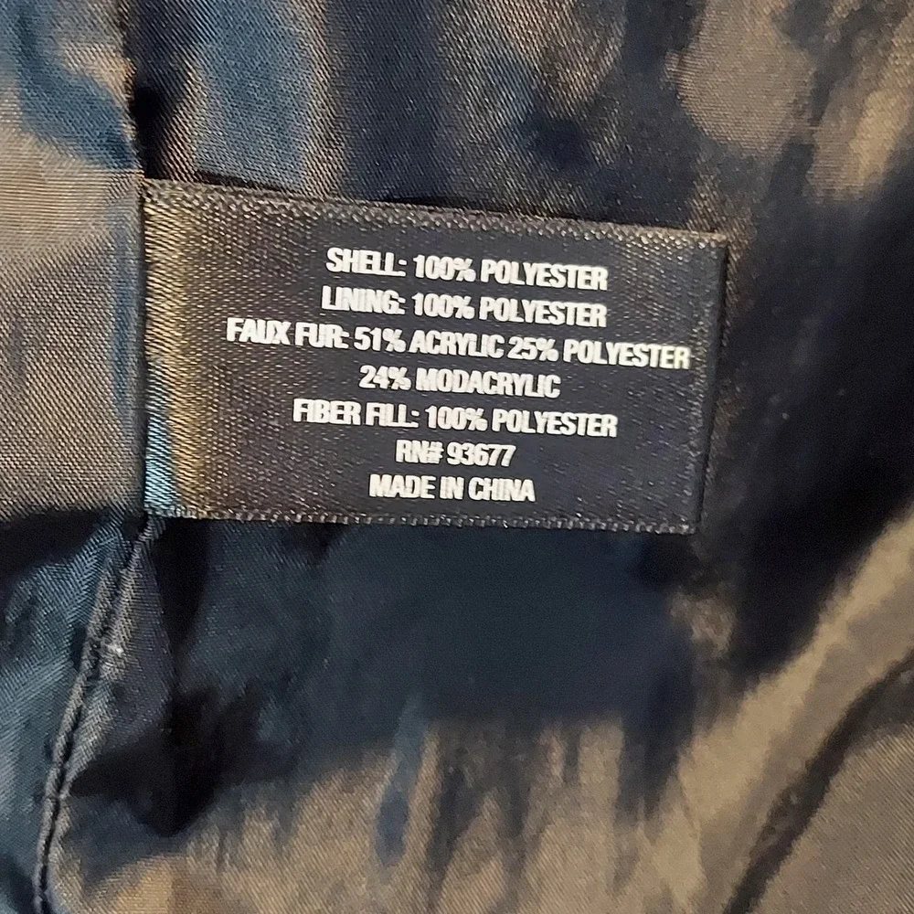 Liz Claiborne Women's Quilted Winter Jacket Coat Black Size 2X - Picture 9 of 10